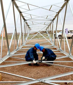 Torres autoportantes para ruta Wusheng-Baiyin Qinchuan