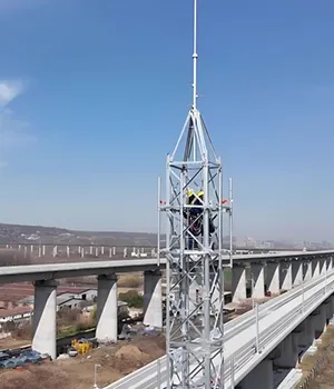 Torres de telecomunicaciones para el ferrocarril de alta velocidad Xi'an-Shiyan