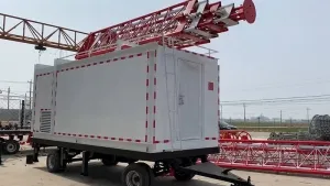 Torre telescópica montada en remolque