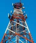 Torre de comunicación angular de acero de 4 patas