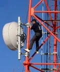 Torre de comunicación tubular de acero de 3 patas