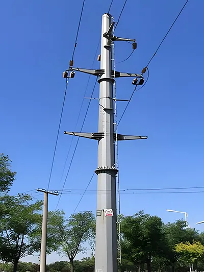 Torre de transmisión de energía monopolar