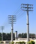 Torre de transmisión de energía monopolar