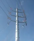 Torre de transmisión de energía monopolar