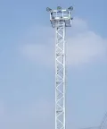 Torre de iluminación angular de acero de 4 patas