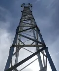 Torre de iluminación angular de acero de 4 patas